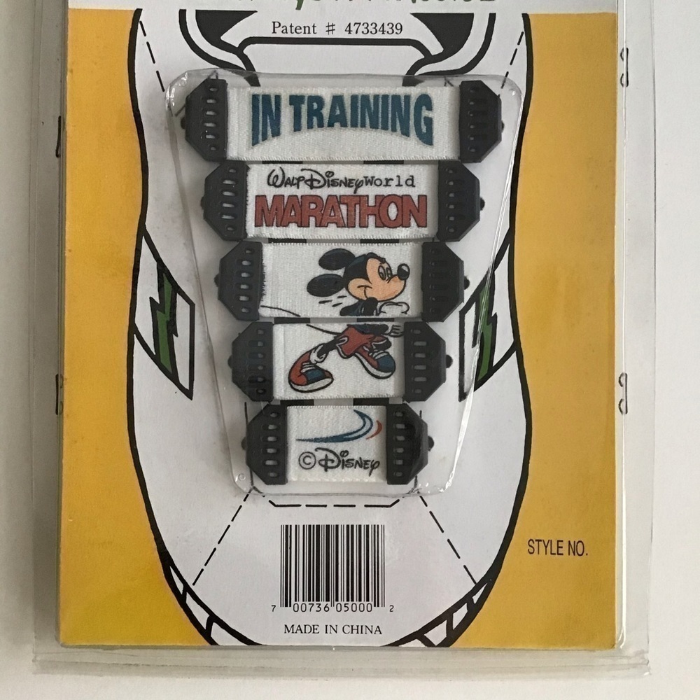 LAST 1! Disney Marathon Shoelaces Strapz No String SET OF 10 ADULT Medium NEW - Picture 12 of 12